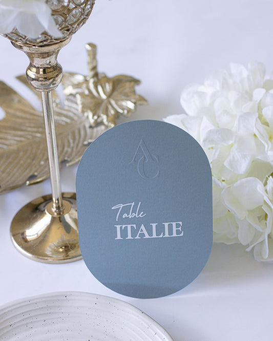 Soie - Nom de table - Nom de table - Luxe Carterie Studio