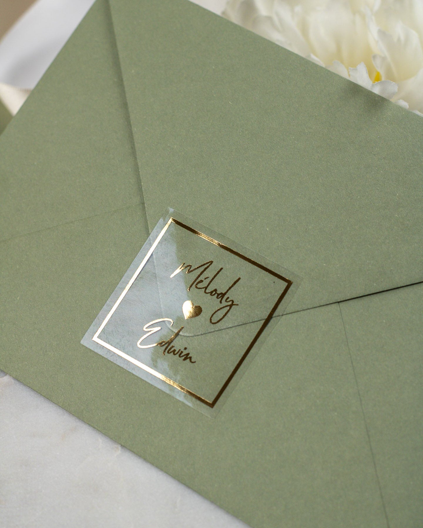 Sonia - Sticker (lot de 15) - Stickers étiquettes - 4 cm - Lot de 15 - Luxe Carterie Studio