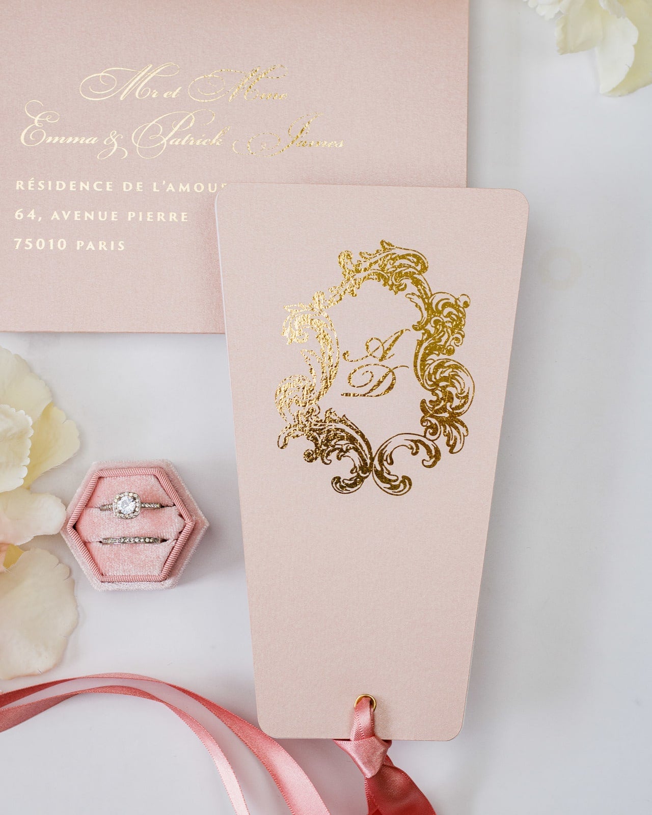 Sophia - Faire - part - Sans enveloppe - Luxe Carterie Studio