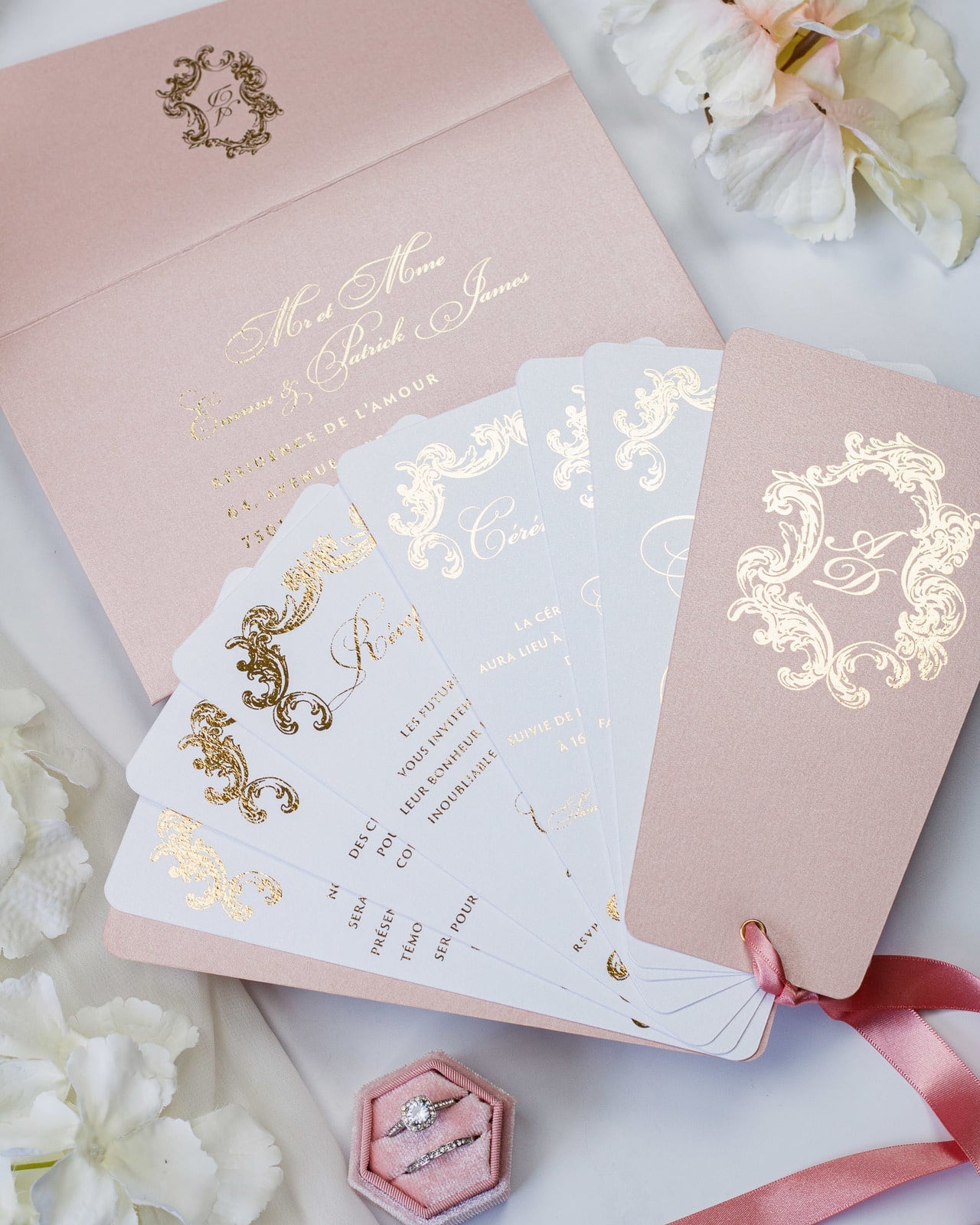 Sophia - Faire - part - Sans enveloppe - Luxe Carterie Studio