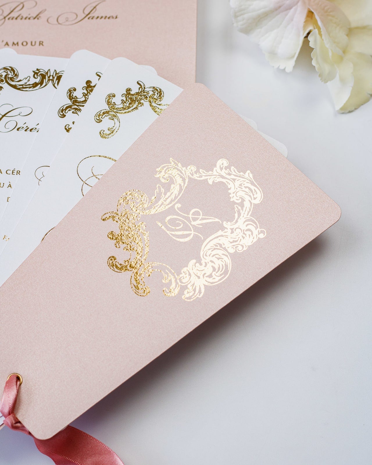 Sophia - Faire - part - Sans enveloppe - Luxe Carterie Studio