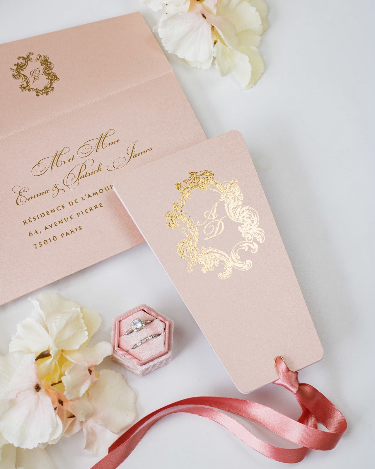 Sophia - Faire - part - Sans enveloppe - Luxe Carterie Studio