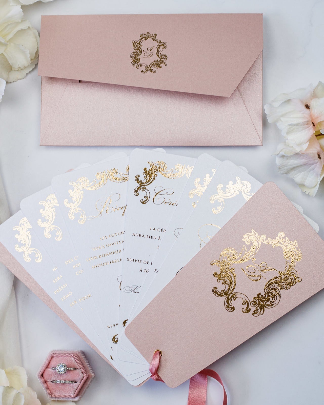 Sophia - Faire - part - Sans enveloppe - Luxe Carterie Studio