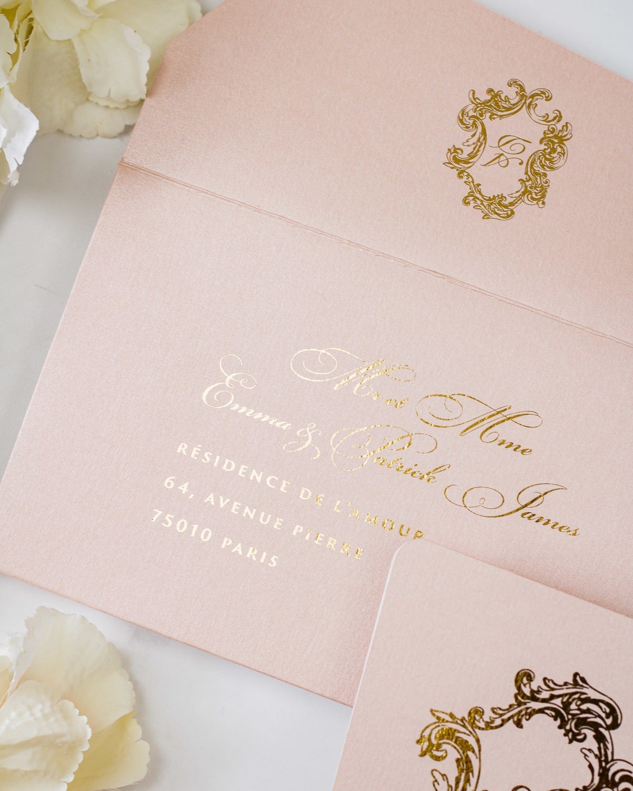 Sophia - Faire - part - Sans enveloppe - Luxe Carterie Studio