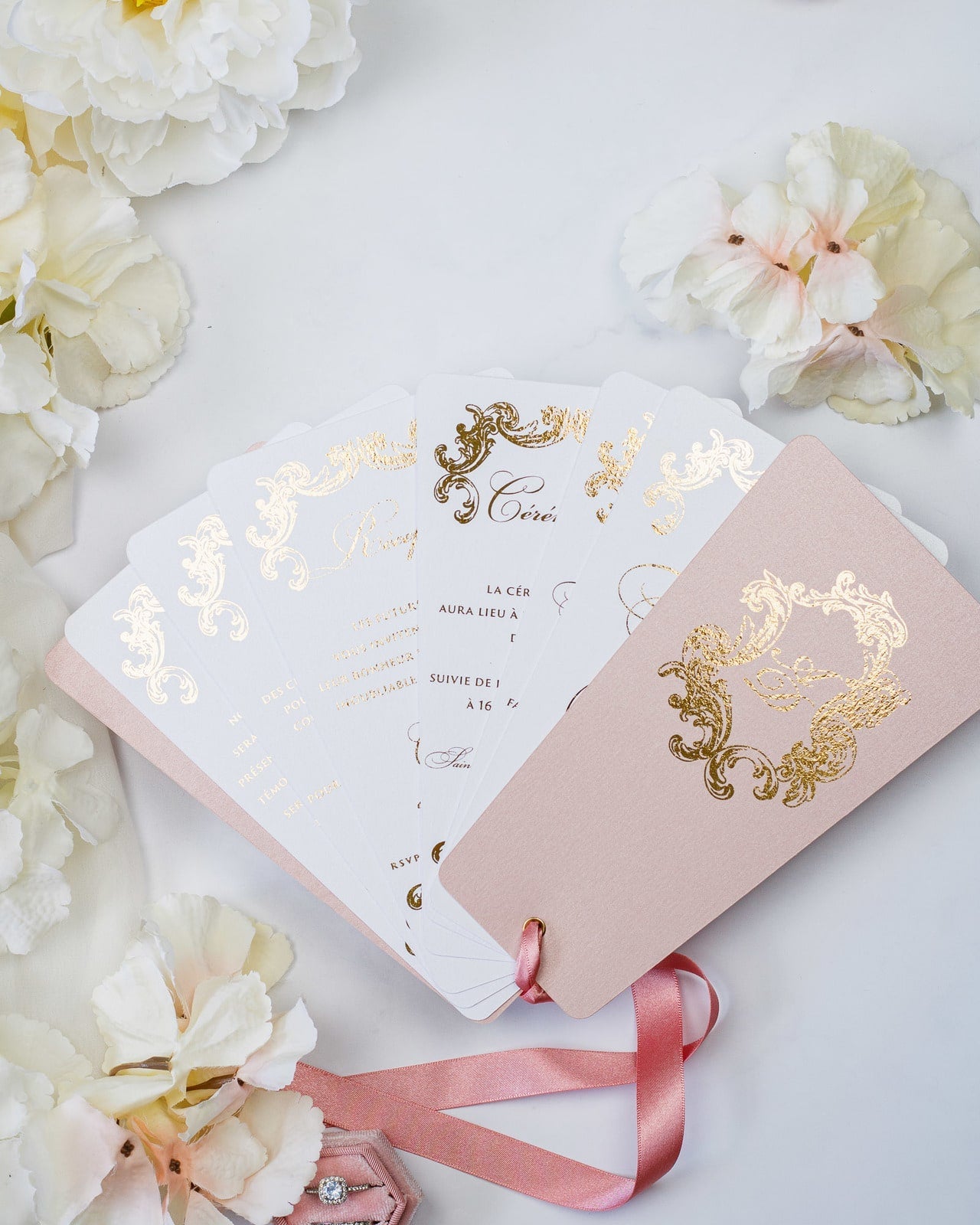 Sophia - Faire - part - Sans enveloppe - Luxe Carterie Studio