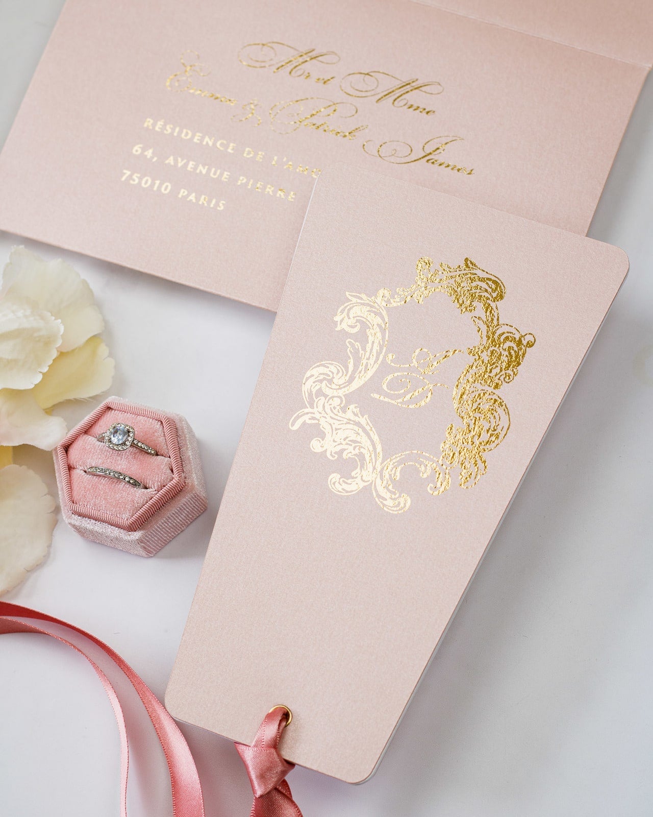 Sophia - Faire - part - Sans enveloppe - Luxe Carterie Studio