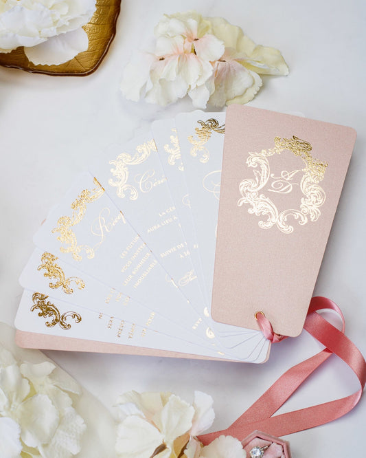 Sophia - Faire - part - Sans enveloppe - Luxe Carterie Studio