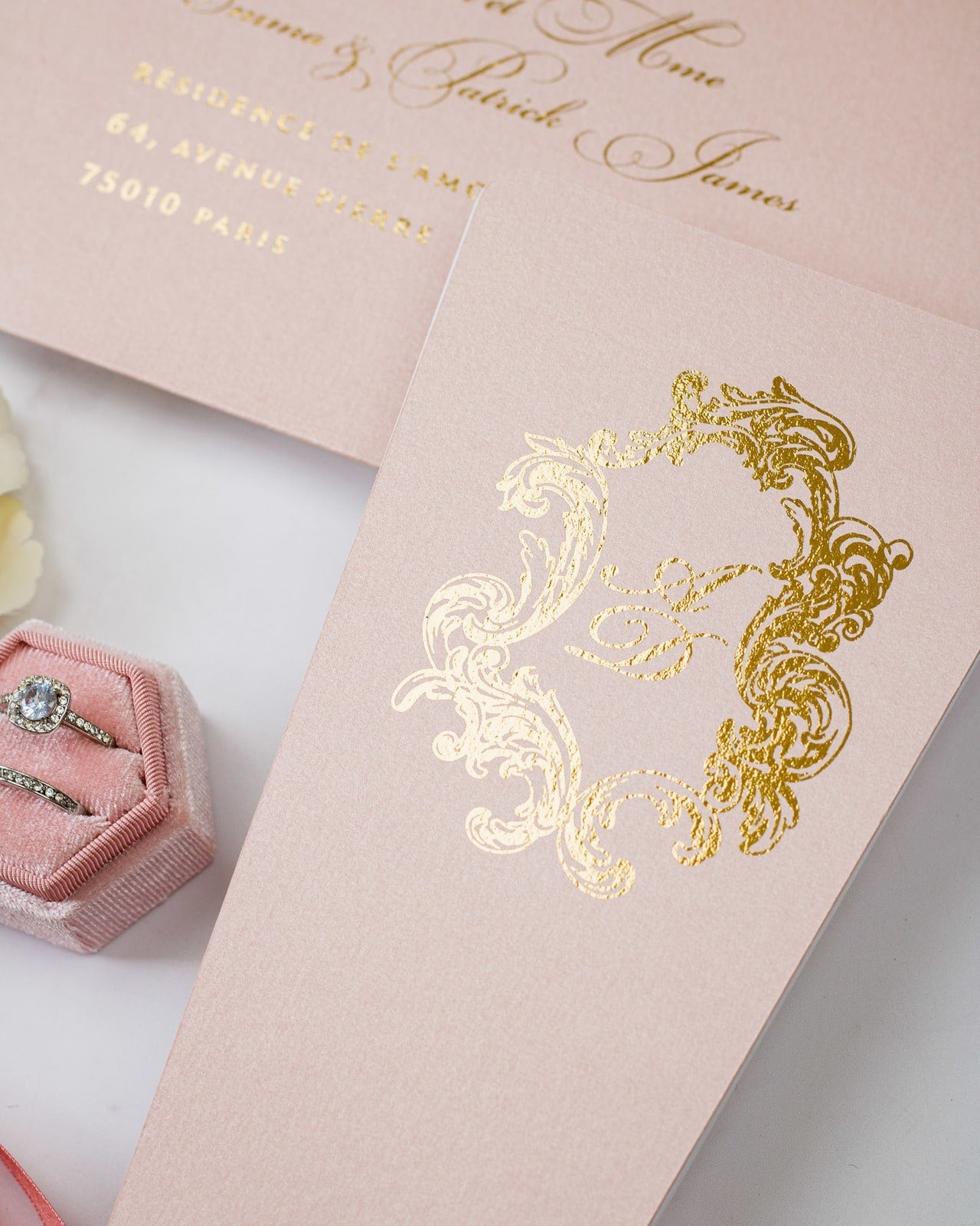 Sophia - Faire - part - Sans enveloppe - Luxe Carterie Studio