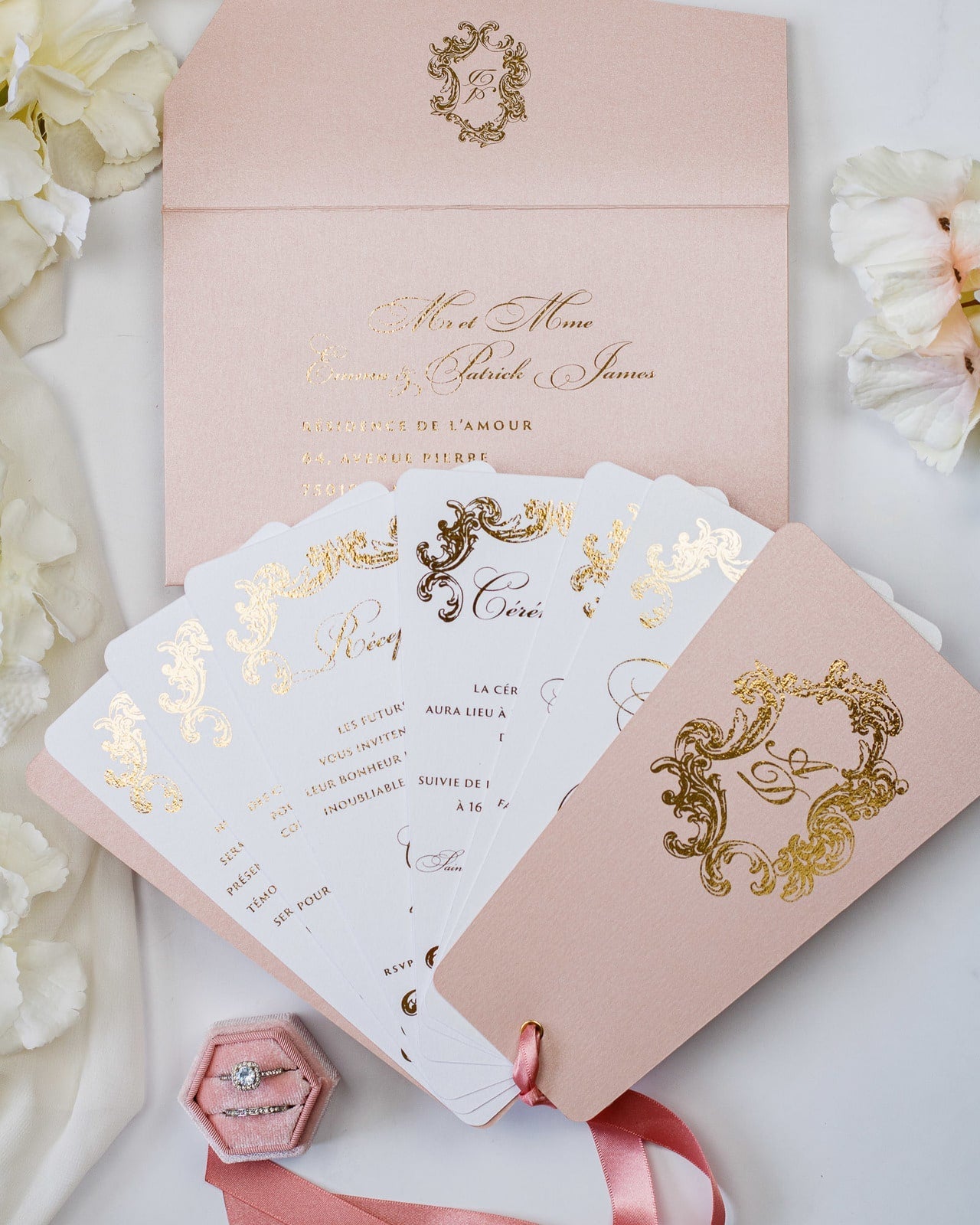 Sophia - Faire - part - Sans enveloppe - Luxe Carterie Studio
