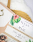 "Sora - Passeport" - Faire-part de mariage passeport, wedding destination, chic, original et romantique avec dorure or - Création Luxe Carterie Studio