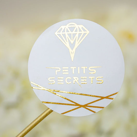 "Sticker "LOGO"" – Sticker chic et personnalisé avec logo d’entreprise – Branding raffiné - Wedding stationery - Création Luxe Carterie Studio