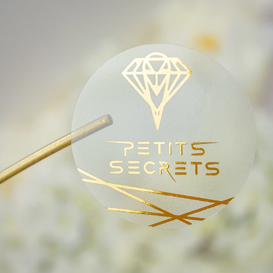 "Sticker "LOGO"" – Sticker chic et personnalisé avec logo d’entreprise – Branding raffiné - Wedding stationery - Création Luxe Carterie Studio