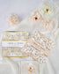 "Sweet" - Faire-part de mariage laser cut élégant et romantique avec dorure or - Wedding stationery - Création Luxe Carterie Studio