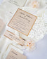 "Sweet" - Faire-part de mariage laser cut élégant et romantique avec dorure or - Wedding stationery - Création Luxe Carterie Studio