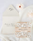 "Sweet" - Faire-part de mariage laser cut élégant et romantique avec dorure or - Wedding stationery - Création Luxe Carterie Studio