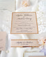 "Sweet" - Faire-part de mariage laser cut élégant et romantique avec dorure or - Wedding stationery - Création Luxe Carterie Studio