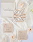 "Sweet" - Faire-part de mariage laser cut élégant et romantique avec dorure or - Wedding stationery - Création Luxe Carterie Studio