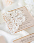 "Sweet" - Faire-part de mariage laser cut élégant et romantique avec dorure or - Wedding stationery - Création Luxe Carterie Studio