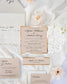 "Sweet" - Faire-part de mariage laser cut élégant et romantique avec dorure or - Wedding stationery - Création Luxe Carterie Studio