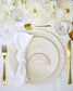 "Sya - Marque-place" – Marque-place chic, élégant et romantique avec dorure or pour réception de mariage – Papeterie de mariage - Wedding stationery - Création Luxe Carterie Studio