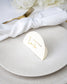 "Tara - Marque-place" – Marque-place chic, élégant et romantique avec dorure or pour réception de mariage – Papeterie de mariage - Wedding stationery - Création Luxe Carterie Studio