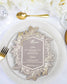 "Tia" - Menu de mariage chic et élégant avec dorure or pour réception de mariage – Papeterie de mariage - Wedding stationery - Création Luxe Carterie Studio