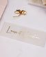 "Topaze" - Faire-part de mariage chic, élégant et romantique avec dorure or - Wedding stationery - Création Luxe Carterie Studio