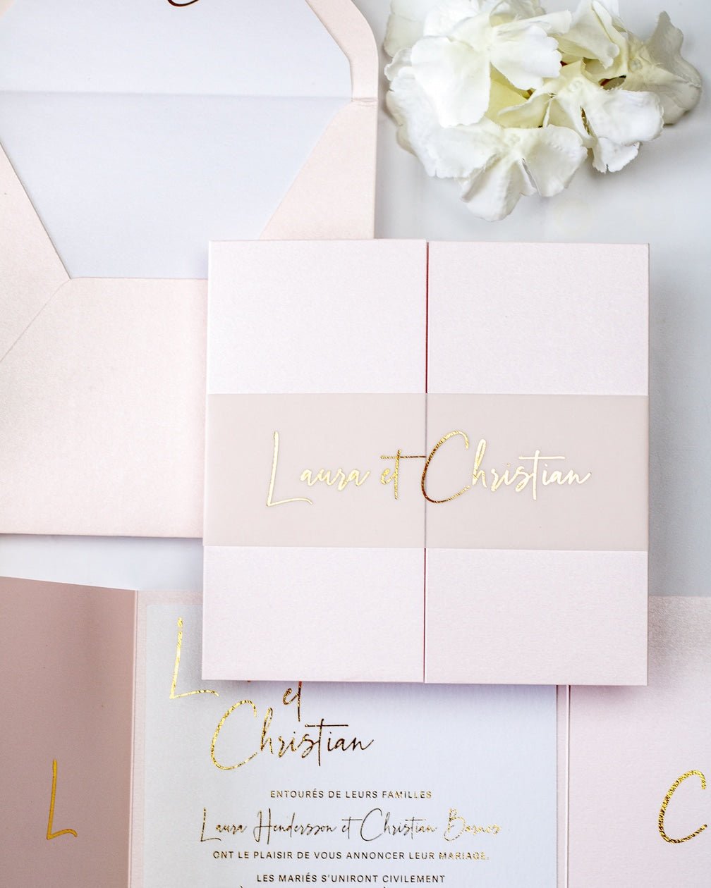 Topaze - Echantillon - Faire - part - Luxe Carterie Studio