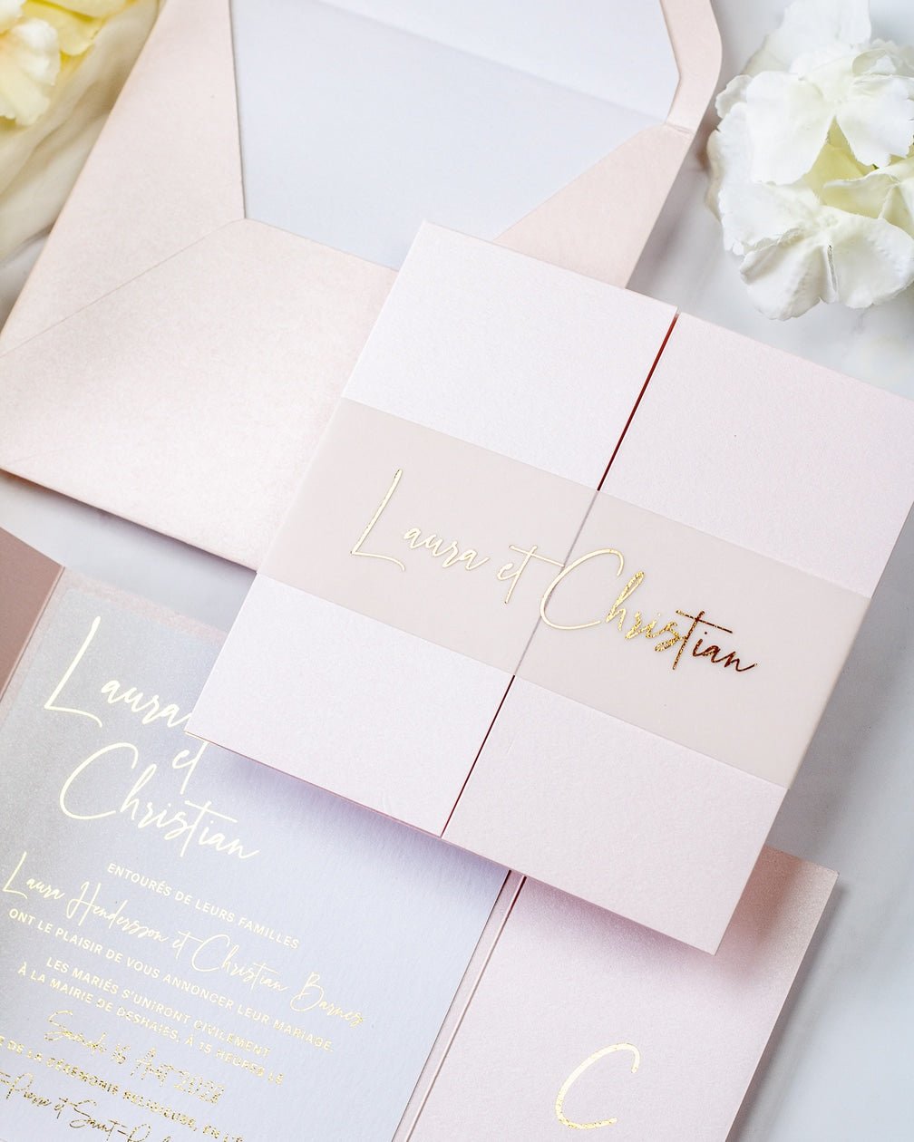 Topaze - Echantillon - Faire - part - Luxe Carterie Studio