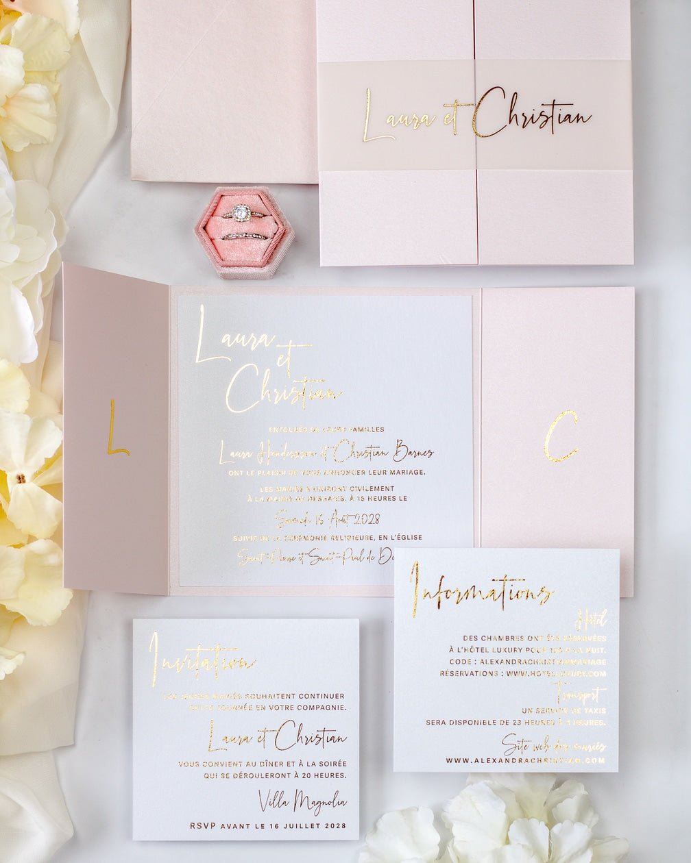 Topaze - Echantillon - Faire - part - Luxe Carterie Studio