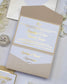 Trendy - Faire - part - Faire - part Pochette + 2 cartons (Invitation / Informations / RSVP / Programme ou autre) - Sans enveloppe - Luxe Carterie Studio