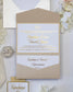 Trendy - Faire - part - Faire - part Pochette + 2 cartons (Invitation / Informations / RSVP / Programme ou autre) - Sans enveloppe - Luxe Carterie Studio