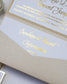 Trendy - Faire - part - Faire - part Pochette + 2 cartons (Invitation / Informations / RSVP / Programme ou autre) - Sans enveloppe - Luxe Carterie Studio