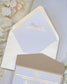 Trendy - Faire - part - Faire - part Pochette + 2 cartons (Invitation / Informations / RSVP / Programme ou autre) - Sans enveloppe - Luxe Carterie Studio