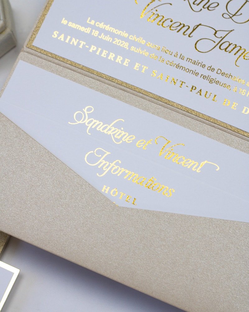 Trendy - Echantillon - Faire - part - Luxe Carterie Studio