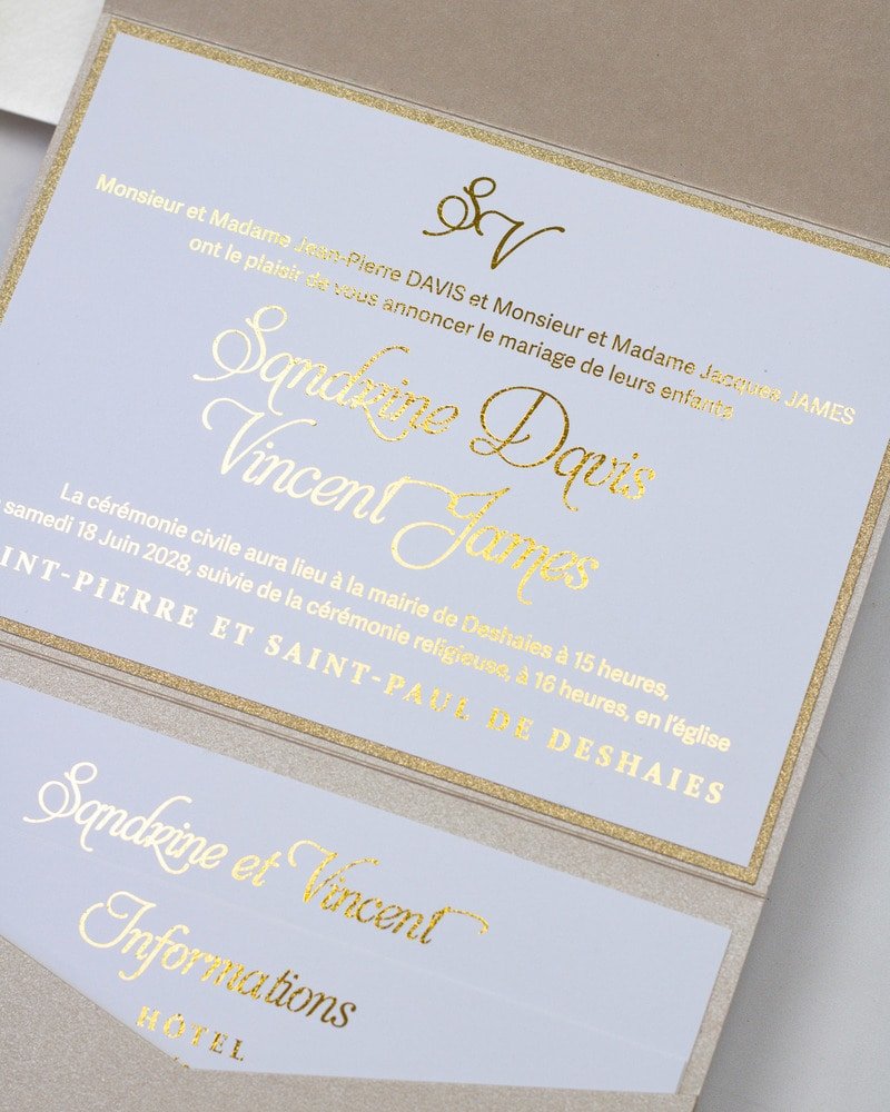 Trendy - Echantillon - Faire - part - Luxe Carterie Studio