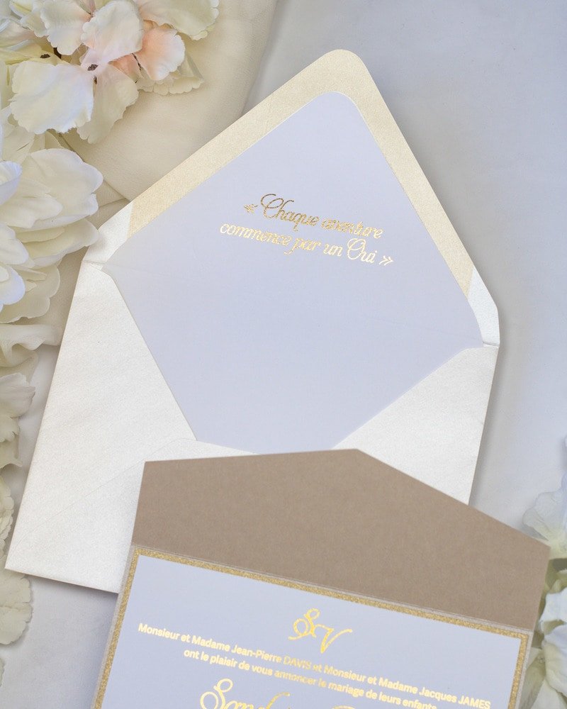 Trendy - Echantillon - Faire - part - Luxe Carterie Studio