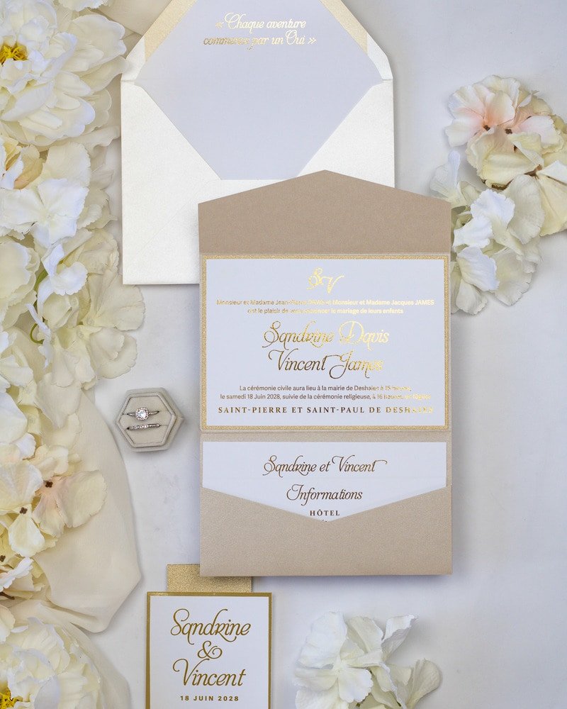 Trendy - Echantillon - Faire - part - Luxe Carterie Studio