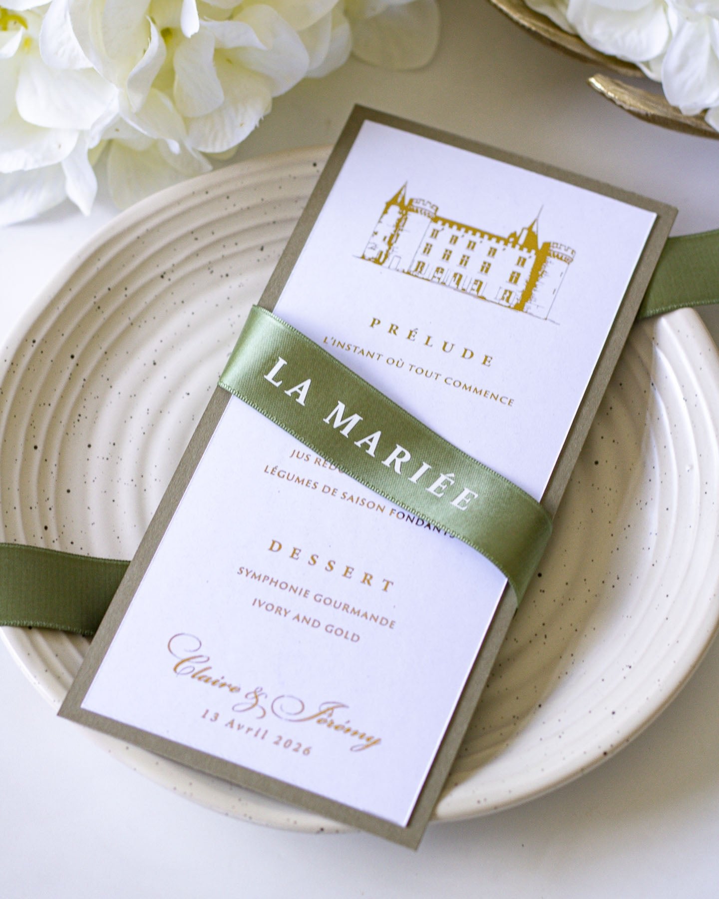Tulipe - menu & marque - place - Menu - Luxe Carterie Studio