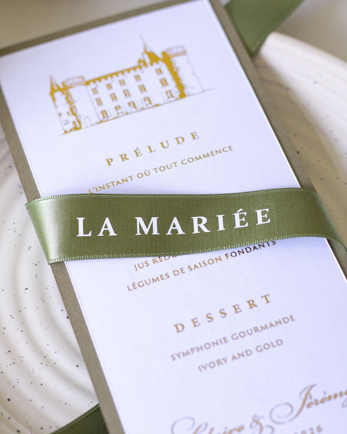 Tulipe - menu & marque - place - Menu - Luxe Carterie Studio