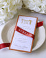 Tulipe - menu & marque - place - Menu - Luxe Carterie Studio