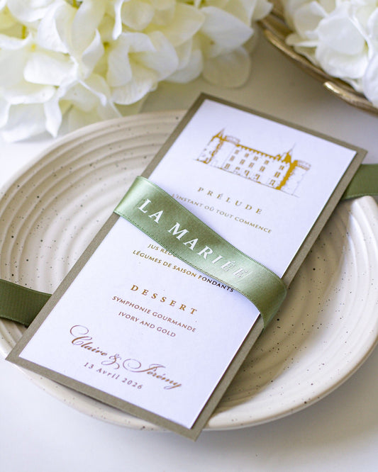 Tulipe - menu & marque - place - Menu - Luxe Carterie Studio