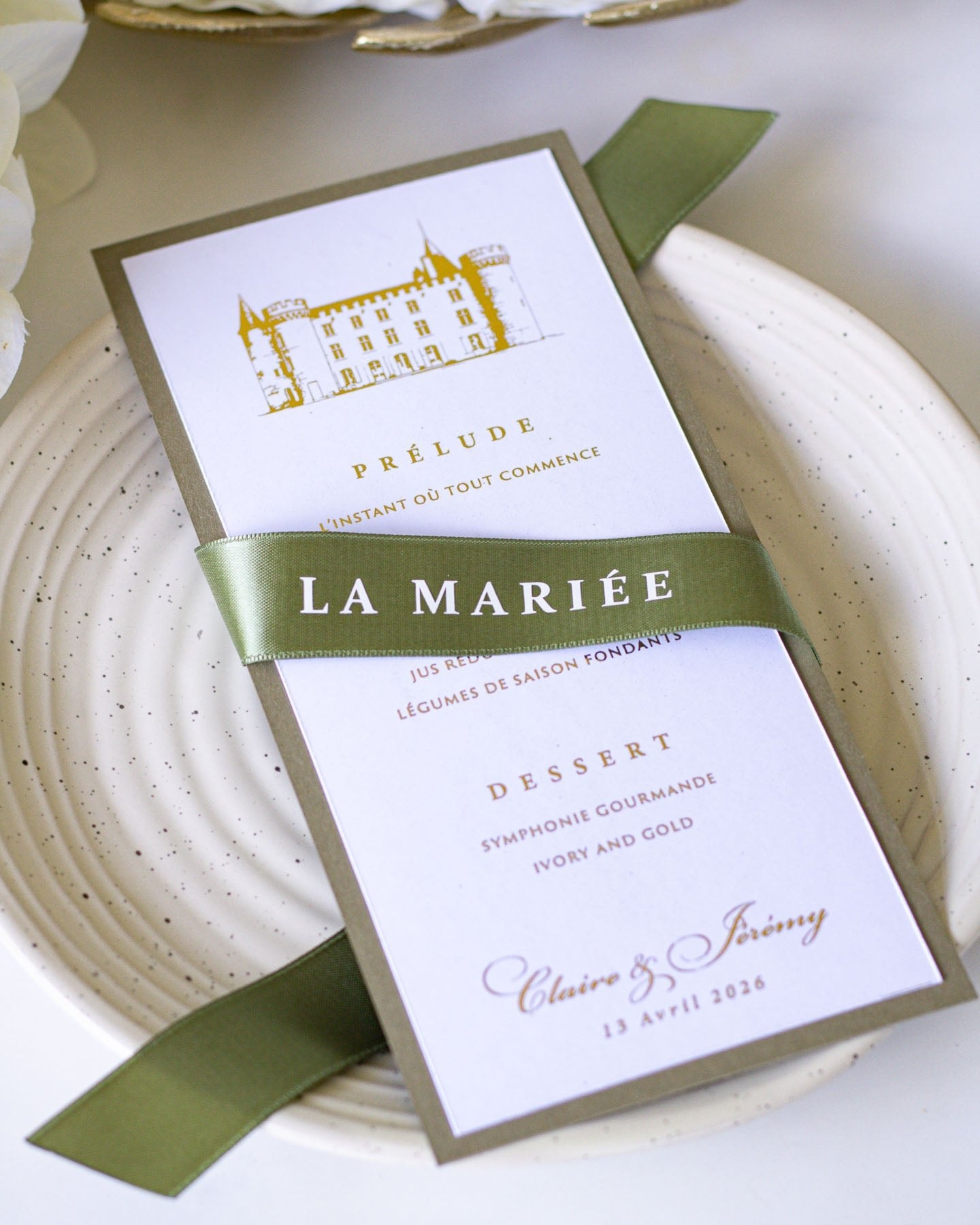 Tulipe - menu & marque - place - Menu - Luxe Carterie Studio