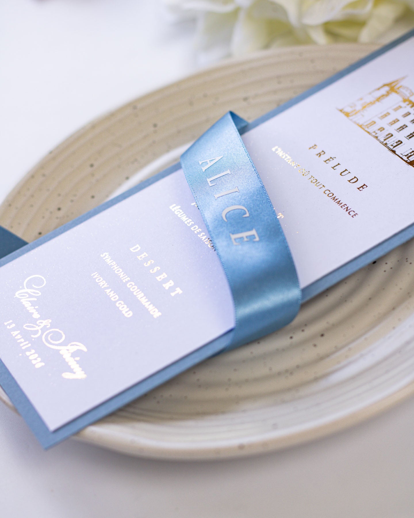 Tulipe - menu & marque - place - Menu - Luxe Carterie Studio