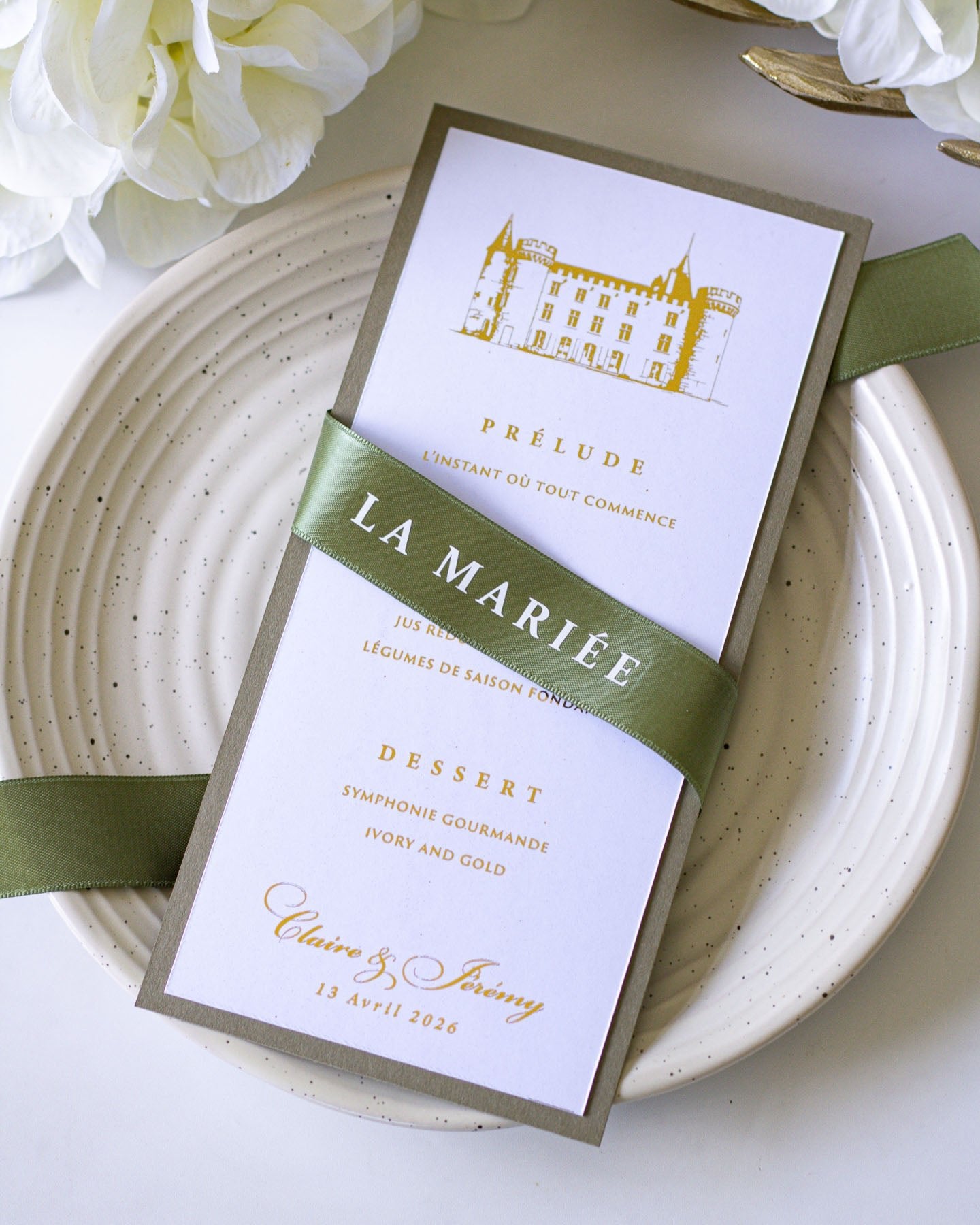 Tulipe - menu & marque - place - Menu - Luxe Carterie Studio
