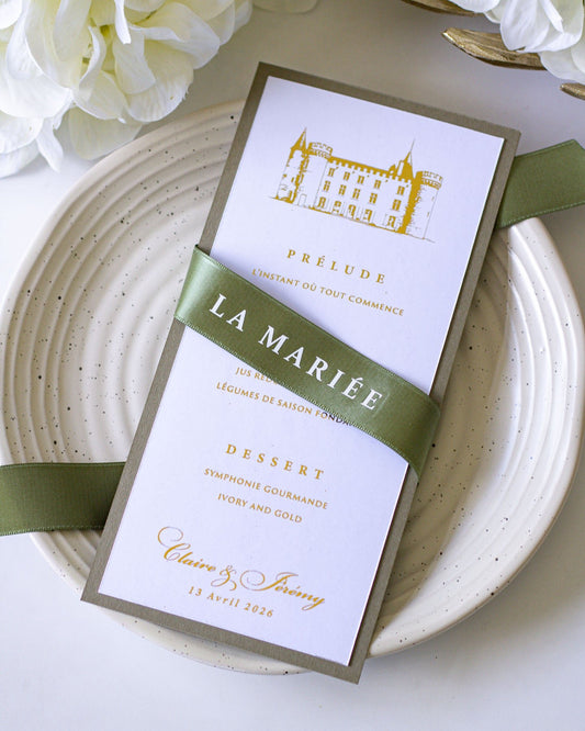 Tulipe - menu & marque - place - Menu - Luxe Carterie Studio
