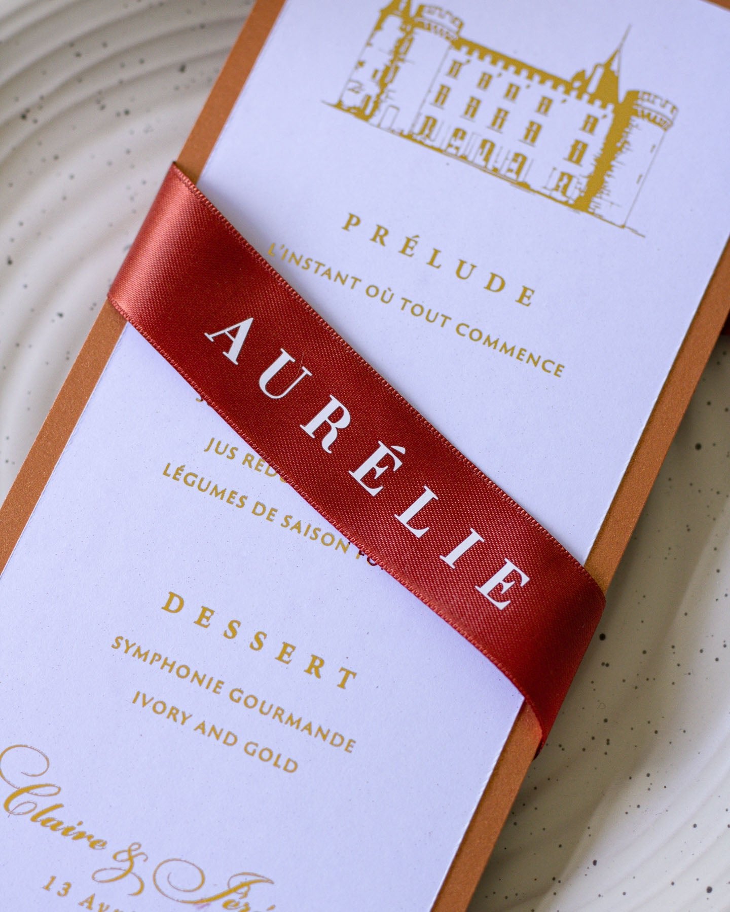 Tulipe - menu & marque - place - Menu - Luxe Carterie Studio
