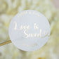 "Ulla - Sticker" - Faire-part de mariage chic, élégant et romantique avec dorure or - Wedding stationery - Création Luxe Carterie Studio