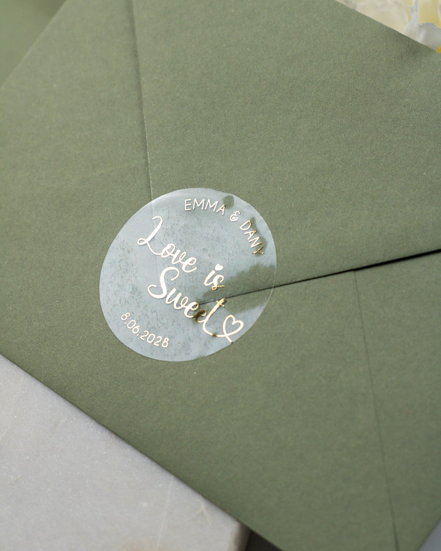 Ulla - Sticker (lot de 15) - Stickers étiquettes - 4 cm - Lot de 15 - Luxe Carterie Studio