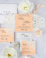"Valentine" - Faire-part de mariage laser cut élégant et romantique avec dorure or - Wedding stationery - Création Luxe Carterie Studio